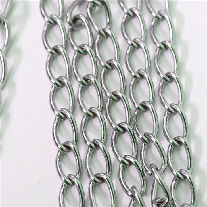 LKPCIGCXM%202X%20Sport%20Iron%20Chain%20Basketball%20Net%20Outdoor%2012%20Loops%20Standard%20Heavy%20Duty%20Basketball%20Goal%20Replacement%20Net,Silver%20-%20Image%203