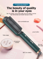 Hair Straightening Brush and Curler, Ceramic PTC Heating Comb, 2-in-1 Electric Hair Styler for Quick Straightening and Curling. 