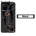 Casinglee For VIVO Y33 Case Fashion Marble Tempered Glass Protector Soft Silicon Back cover for VIVO Y33 Phone cases For girls and Boys. 