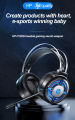 HP H120 7.1 Stereo Surround USB 2.0 Plug Gaming Headset with Microphone. 