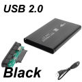USB 2.0 2.5 Inch Hard Drive Disk Enclosure HDD External Box Case Aluminum Caddy 2.5" Sata HDD LED Light For Computer Cp 5000. 
