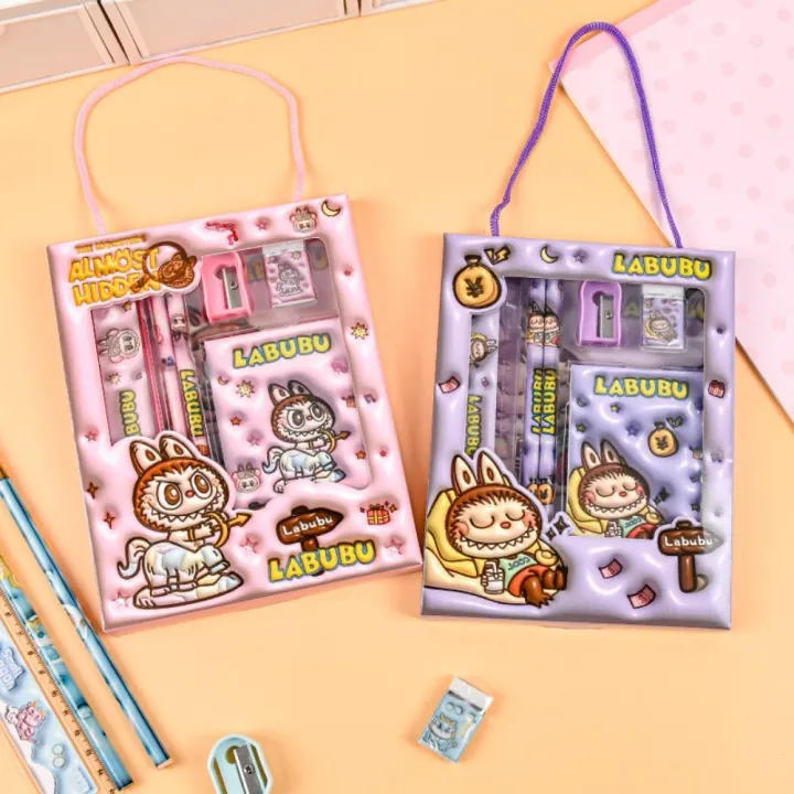 Cute%20Capibara%20Labubu%20Stationery%20Set%203D%20with%20Notebook%20Study%20Stationery%20Kit%20Ruler%20Students%20Back%20to%20School%20Gift%20-%20Image%206