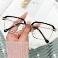 Protection Men Women Elegant Square Eyeglasses Anti-Blue Light Half-frame Reading Glasses Eye. 