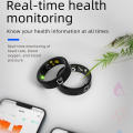 Smart Ring NFC Ring Health Fitness Tracker Ceramic Health Ring Sleep Tracking Heart Rate Blood Pressure No.8. 