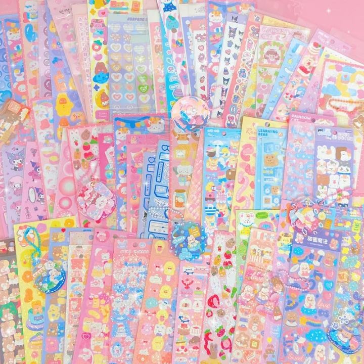 Sheet%20Stickers%20for%20Kids%20Kpop%20Pretty%20Aesthetic%20Cute%20Set%20Pack%20Handmade%20DIY%20Children%20Girl%20Toy%20Decor%20Stationery%20Scrapbooking%20Bts%20200%20-%20Image%202