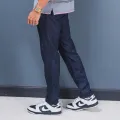 D-Blaq Men's Dark Blue Slub Twill Pant. 