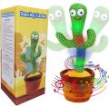 Dancing Singing Talking Cactus Plush Toy Electric 120 Songs Dance And Twist Luminous Recording Learning To Speak Lighting Tongue. 