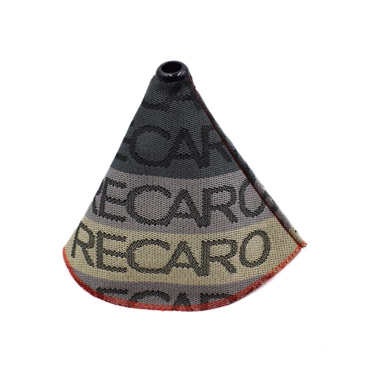 【recaro gradient】 JDM Bride RECARO Hyper Fabric Shift Boot Racing Shifter Knob Cover Universal Car With Red Stitching