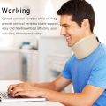 HKJD Soft Neck Brace for Neck Pain and Support, Adjustable Soft Foam Cervical Collar Stabilizer Relieves Pain Spine Pressure. 