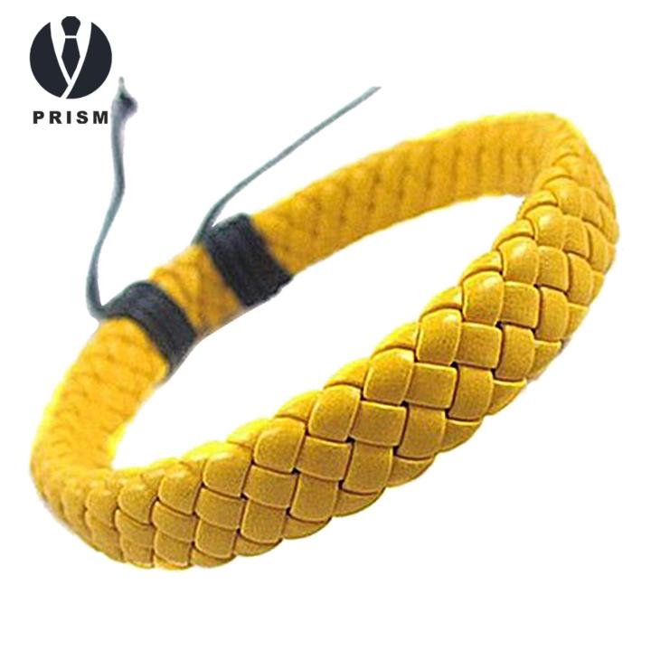 Prism Braided Wristband Eye-catching Exquisite Workmanship Bracelets