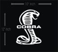 Cobra Stickers Two Pieces For Car Scooter Bike Van 3 Wheele Laptop Hell Met Luminous Reflective Stickers. 