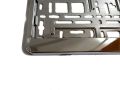 New Heavy SILVER CHROME Srilankan Number Plate Holder Frame[Motor Bike]. 