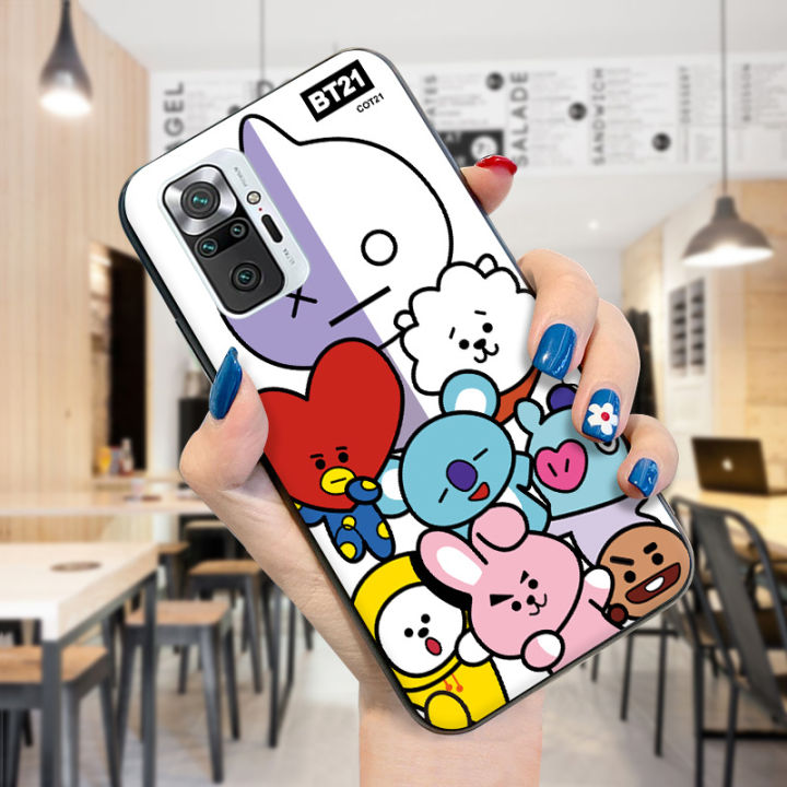 UCUC for Redmi Note 10 Pro Case Korean Group BTS Cover Shockproof Soft Silicone Ultra Thin TPU Phone Case