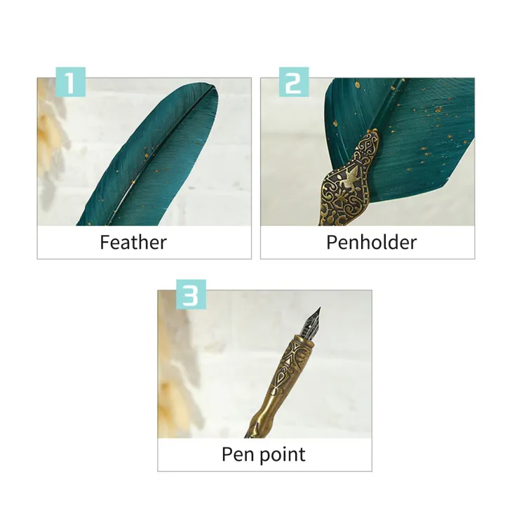 Vintage%20Feather%20Pen%20and%20Ink%20Set%20Glittering%20Quill%20Pen%20Fountain%20Pen%20Calligraphy%20Dip%20Pen%20Writing%20Signature%20Pen%20With%20Replacement%20Nibs%20Pen%20Holder%20Luxury%20Birthday%20Gift%20for%20Children%20Student%20Friends%20-%20Image%202