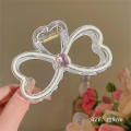Plastic/Resin  Hair Clip Versatile Length About 9cm Bow-Shaped Bow Claw Clip -Encrusted Princess-Inspired Princess Hair Clip for Formal Occasions  Wear Girls' Hair Accessory Hair Styling Tool Gift For. 