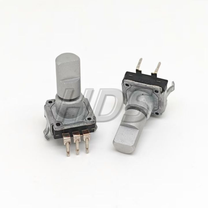 2PCS EC11 Rotary Encoder with Switch 18 Positioning 9 Pulse Axis Length 15MM Volume Adjustment