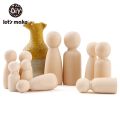 Girl】 10PCS 65mm,55mm,43mm,35mm Peg Girl Boy Wood Dolls Kids Decor Handmade DIY Unfinished Wooden Peg Dolls Blank. 