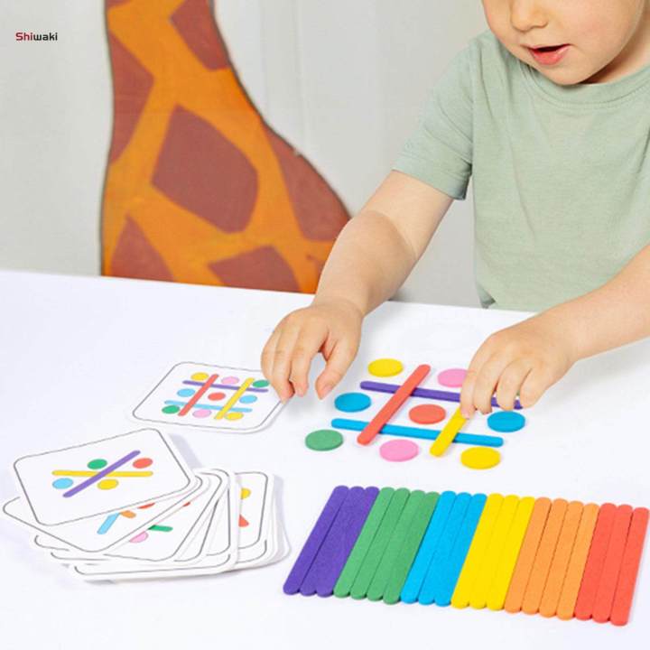 Educational Toy with 18 Cards Montessori Toys for Year Old