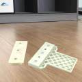 Laminate Flooring Spacer for Floating Floor Installation Subfloor Panels. 