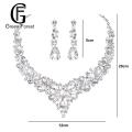 Dangle Earrings Extension Chain Heavy Dinner Women Jewelry Necklace. 