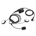 Motorcycle Earpiece Helmet Headset+U94 PTT 7.1mm for for GP88. 