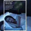 Desktop Electric Fan 180 Degree Adjustable Portable Fan Telescopic USB Rechargeable Fan Wireless Floor Standing Fan Mini Fan. 