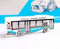 Die Cast Alloy Bus Model Vehicle Metal Toy for Kids 1:64 Scale. 