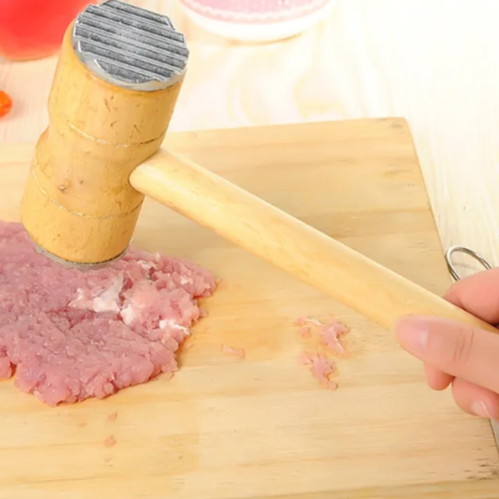 Wooden%20Meat%20Tenderizer%20Hammer%20Double%20Sided%20Aluminum%20Meat%20Hammer%20Kitchen%20Tool%20for%20Chicken%20Steak%20Pork%20Veal%20-%20Image%203