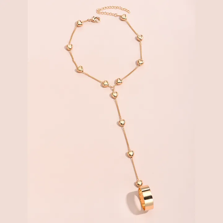 Women%20Vintage%20Simple%20Heart%20Butterfly%20Finger%20Ring%20Bracelets%20/%20Girls%20Charm%20Metal%20Chain%20Bracelet%20/%20Popular%20Party%20Jewelry%20Accessoriest%20for%20Women%20Link%20Hand%20Harness%20Jewelry%20-%20Image%205