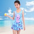 Student Skirt Cartoon Children's Large and Medium Swimming Suit Girls' Underwear Belt Siamese Conservative Children's Princess Swimwear New. 