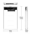2.5 inch Transparent HDD SSD Enclosure Caddy Case SATA III to USB 3.0 Hard Disk Enclosure Support 2TB Mobile External HDD for Laptop PC. 