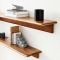 Mr Wood- 3Ft Stylish Solid Wood Floating Shelf/ Waterproof Wooden Shelf for Bathroom/ Bedside Shelf/ Kitchen Accessories Shelf/ Modern Shelves for Living Room. 