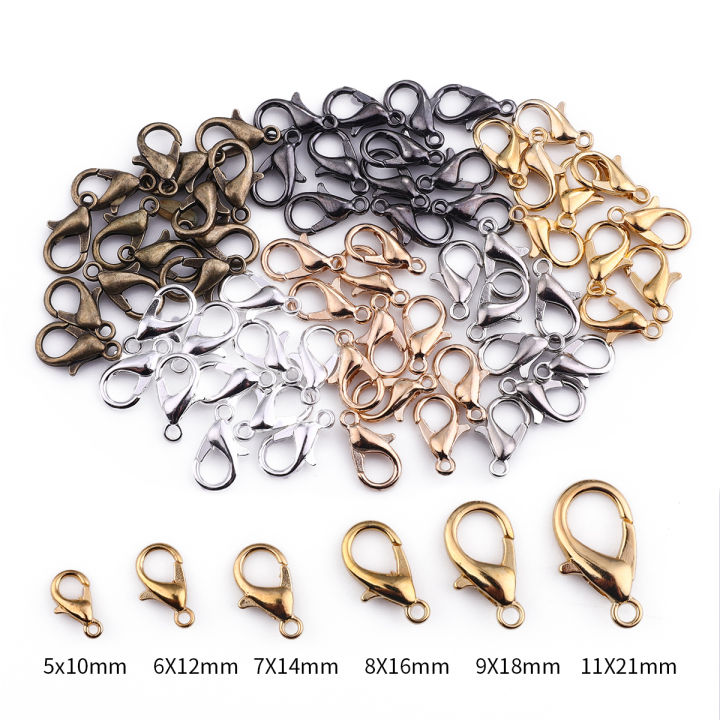 2050Pcs/Bag Alloy Lobster Clasps Hooks Chain For Bracelet Necklace DIY