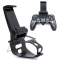Mobile Phone Mount Bracket Gamepad Stand Adjustable Controller Holder for PS4. 