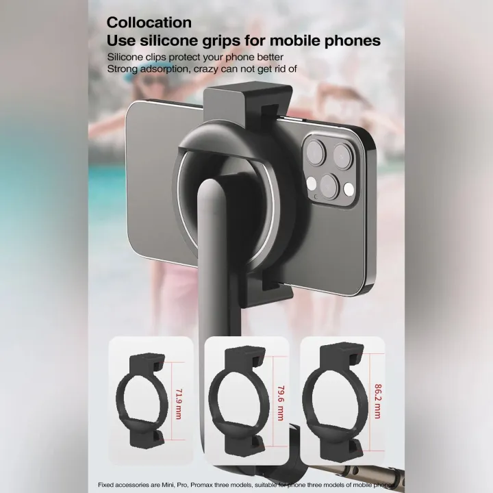 Portable%20Magnetic%20Selfie%20Stick%20Tripod%20for%20Magsafe%20iPhone%2014%2013%2012%20Handheld%20Stabilizer%20Rod%20with%20Remote%20Controller%20for%20Samsung%20-%20Image%204