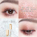 NOVO5460 Crystal Sparkling Liquid Pearlescent Silkworm Sequin Glitter Waterproof Compact Portable Single Color Eyeshadow. 