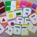 Flash Cards ABC Numbers Shapes Colours - Baby kids Early Educational Toys Gift. 