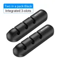 Vention Cable Organizer Silicone USB Network Wire Cable holder Winder Wire Cable Clip Organizer Cable Management Cover for Headphone Mouse Audio Earphone USB Charging Cable Multifunction Management Cable Protector. 