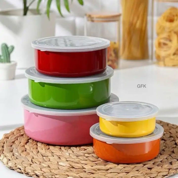 Multi Colour Stainless steel protect fresh box (5 pieces)