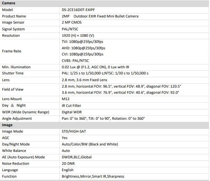 Hikvision%202%20MP%20(1080p)%20%20Fixed%20Mini%20Bullet%20Camera%20%7C%20DS-2CE16D0T-EXIPF%20%7C%202%20Years%20Warranty%20-%20Image%203