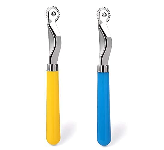 thumbnail image 2 of 1PC Practical Serrate Edge Pattern Tracer Tracing Wheel Tailor Stitch Marker Sewing Tool Kit With Wood Handle 4000380755300 2 of 14