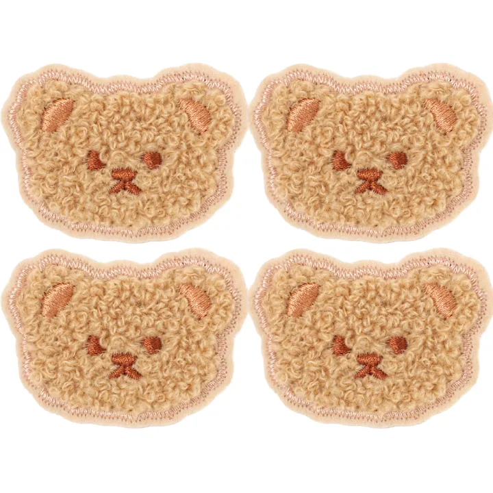 4pcs%20Lovely%20Plush%20Teddy%20Bear%20Patch%20Embroidery%20Cloth%20Stickers%20Fashionable%20Patchwork%20With%20Self-adhesive%20Decoration%20For%20Bag%20Clothing%20-%20Image%209