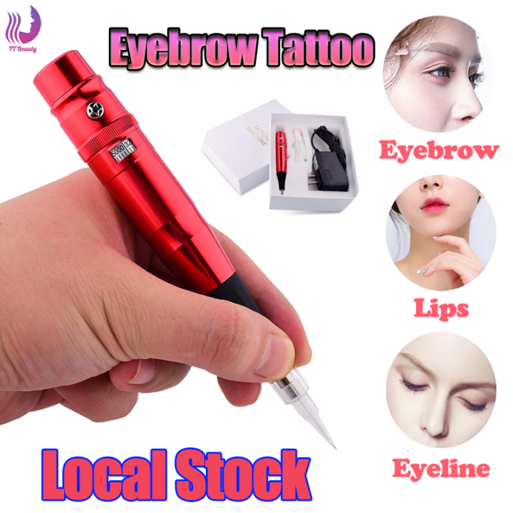 Eyebrow Tattoo Machine Red Pen Semi Permanent Makeup Tattoo Machine Lip Tattoo