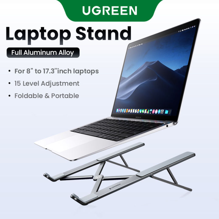 UGREEN Laptop Stand Holder For MacBook Air Pro Notebook Adjustable Foldable Aluminum Laptop Notebook Stand For PC 11/13/17 Inch