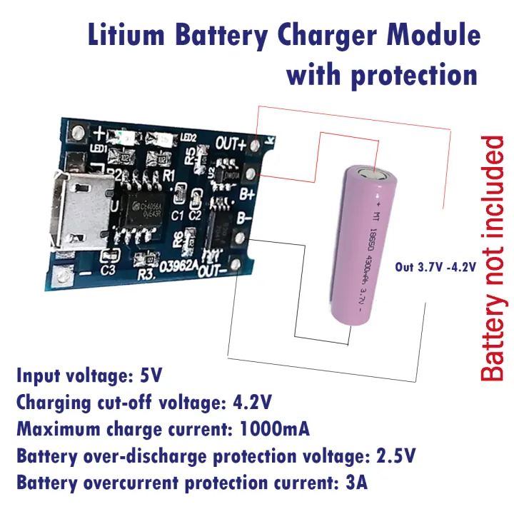 TP4056%20Lithium%20Battery%20Charger%20and%20Protection%20board%20Module%2018650%20Arduino%20Node%20mcu%205V%201A%20USB%20Micro%20Lithium%20Battery%20Charging%20Board%20Charger%20Module%20Protection%20Dual%20Functions%20-%20Image%204