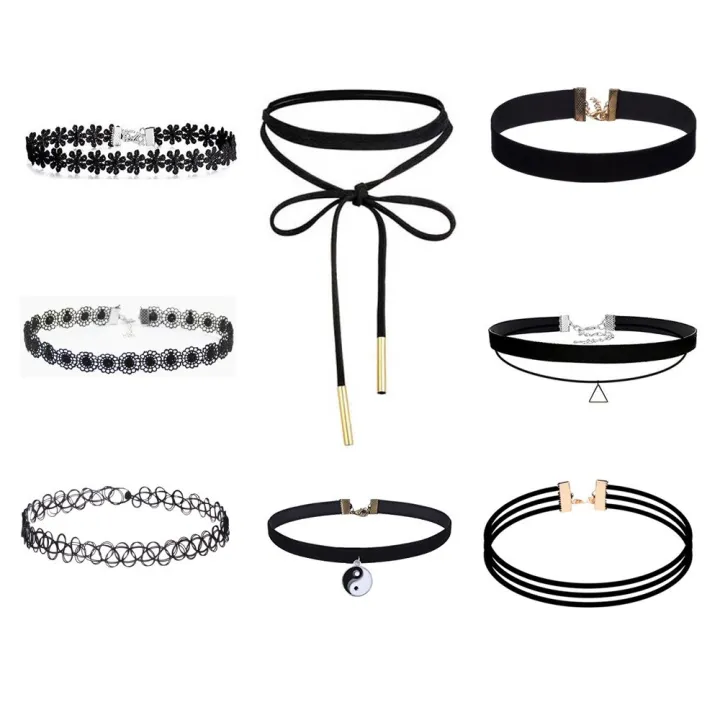 WKOUD%2022Pcs%20Choker%20Set%20Black%20Chokers%20Necklaces%20For%20Women%20Velvet%20Choker%20Necklaces%20Girls%20Classic%20Choker%20Henna%20Layered%20Necklace%20-%20Image%203