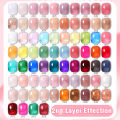 BORN PRETTY Jelly Nude Gel Nail Polish 10ml Light Pink Peach Translucent Color UV Light Cure Gel Varnish Nail Art DIY at Home. 