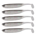 5PCS Soft Lures Easy Shiner Double Color Artificial Bait 7cm Yellow. 