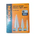 Wokin Step Drill Bits set 3 Pcs. 