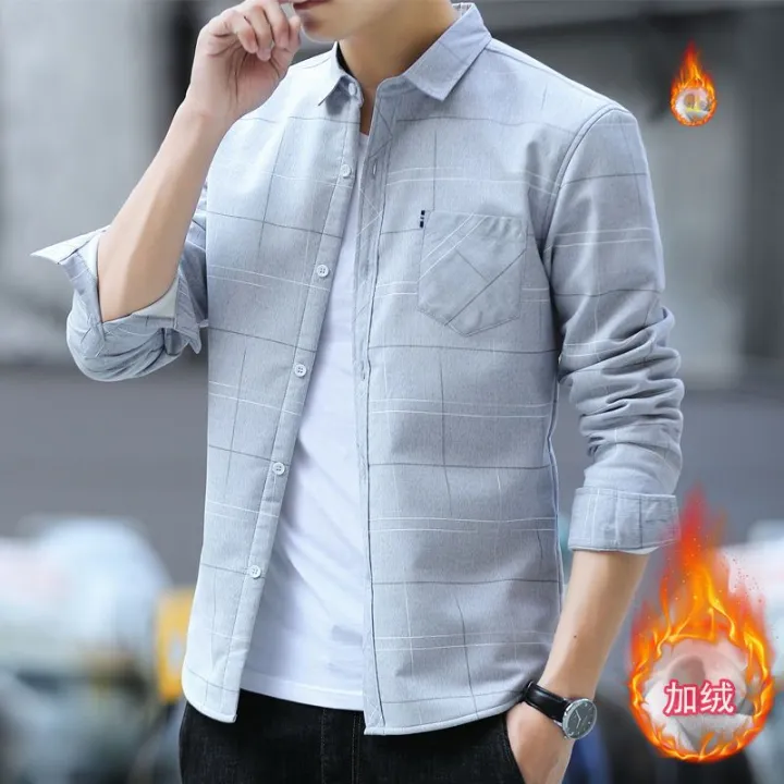 2023New%20Not%20Padded%20Shirt%20Men's%20Business%20Non-Ironing%20All-Matching%20Slim%20Fit%20Work%20Printed%20Shirt%20Casual%20Shirt%20-%20Image%208